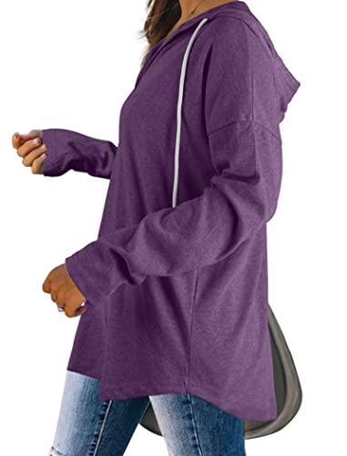 Image of Bofell Womens Fashion Tops Hoodies for Women Pullover Oversized Sweatshirts Long SLeeve Shirts Loose Fit