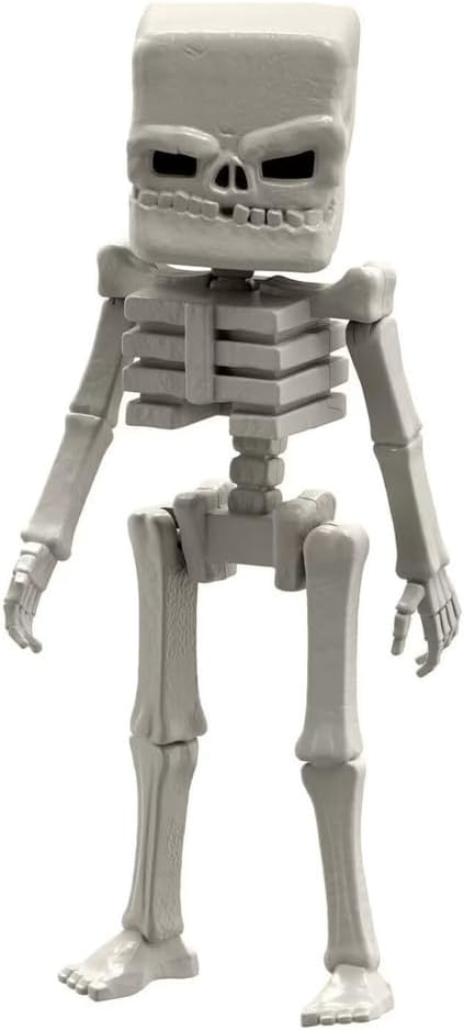 Minecraft Movie Skeleton Figure – Large Action Figure Toy, Collectible Skeleton Character, Gaming Toy for Kids, Boys & Girls, Display & Play