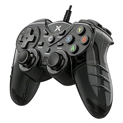 NBCP Wired PS3 PC Game Controller TV Box USB Steam Gamepad joystick Joypad with Dual Vibration feedback Turbo Trigger for Windows 7/8 /8.1/10/ Laptop