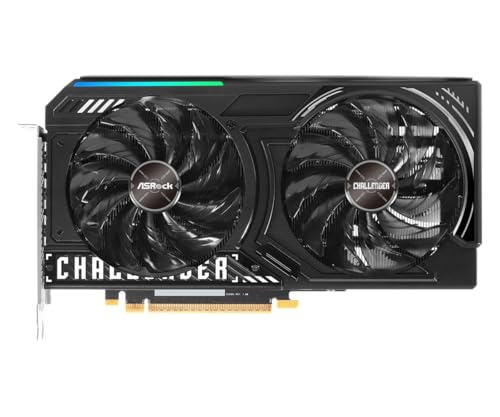 Image of ASRock Intel Arc B570 Challenger 10GB OC GDDR6 Graphics Card, 2600 MHz GPU, 19 Gbps Memory, Dual Fan, Metal Backplate, HDMI 2.1a, DisplayPort 2.1, 0dB Cooling