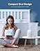 Humidifiers for Babies, TaoTronics 2.5L Cool Mist Humidifier for Bedroom, Essential Oil Diffuser with Adjustable Night Light, BPA-Free, 26dB Whisper Quiet, Easy to Clean, Waterless Auto Shut-off