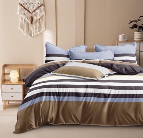 Image of 300 TC Cotton Feel Glace Cotton Fully Elastic Fitted Bedsheet King Size Double Bed with 2 Pillow Covers (72 inch x 78 inch inches)