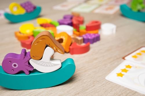 Pegasus Spiele Stapelsalat, Rot, Grün, Gelb, Orange, Lila