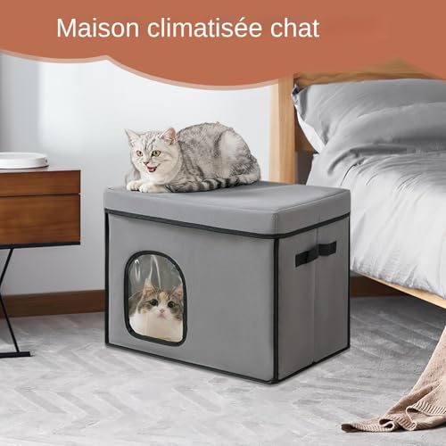 Maison fraîche pour chat extérieur et refuge glacière pliable pour balcon