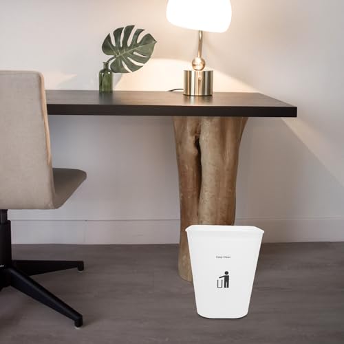 Caneca de basura de plástico rectangular 11.8 L multicolor miniatura 6