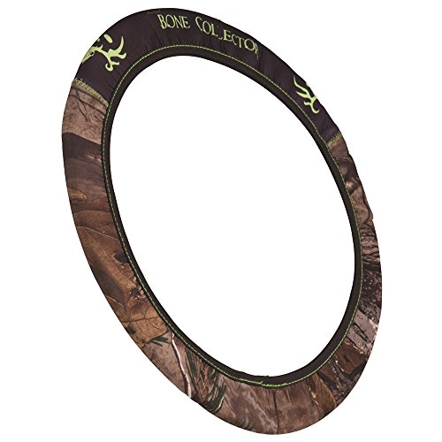 LA Auto Gear Bone Collector Buck Skull Camo Logo Michael Waddell Car Truck SUV Neoprene Steering Wheel Cover