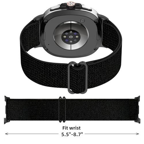 6 Pack Stretchy Braided Bands Compatible With Samsung Galaxy Watch 8 40mm 44mm/Galaxy Watch 8 Classic 46mm,Elastic Nylon Sports Strap,For Both Men And Women