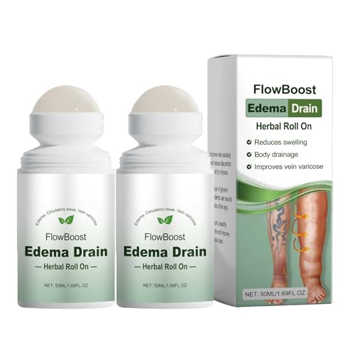 Edema Herbal Roll-On, para piernas y pies, alivia las molestias en las piernas, reduce la hinchazón, no grasa, absorción rápida, adecuado para todo tipo de piel (2)