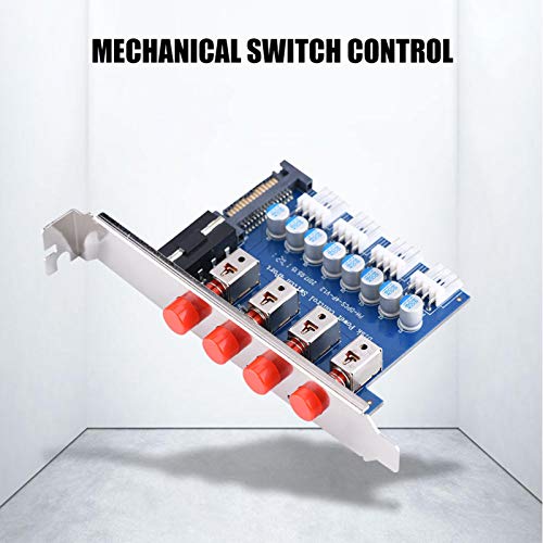 Image of Power Supplies - mm | Power Switch 120mm Full Height Expansion HDD Power Control Switch Hard Drive Selector SATA Drive Switcher for Desktop PC Computer