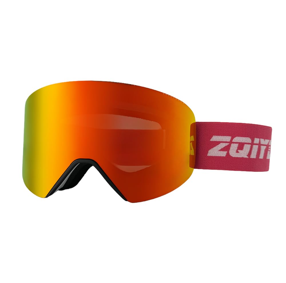 OTG Lunettes de ski – Lunettes de ski / snowboard sans monture avec anti-buée, système de changement magnétique et protection UV