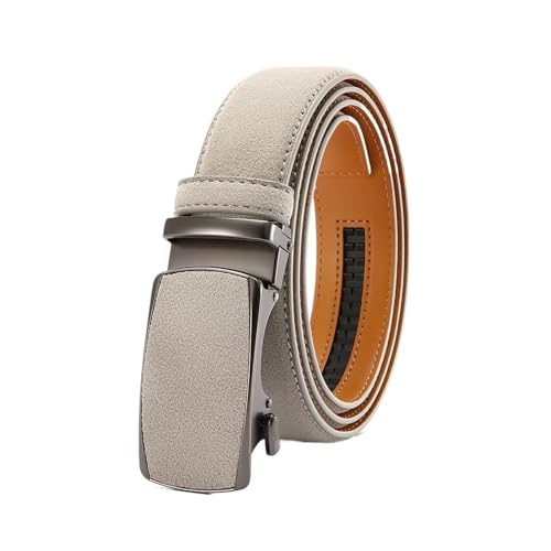 Ceinture en cuir pour hommes boucle automatique sangle pour jeans noire