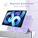 Dwopar Magnetic Case for iPad Air 11 Inch M3/M2 2025/2024, Smart Folio for iPad Air 5th/4th Gen. 10.9 Inch 2022/2020 Model, Trifold Stand Case, Auto Sleep/Wake, Support Apple Pencil Pro (Lilac)