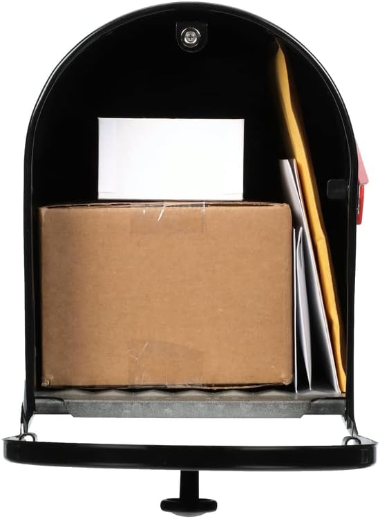 Gibraltar Mailboxes OM160BEC Outback Double Door, Large Capacity Mailbox, Black