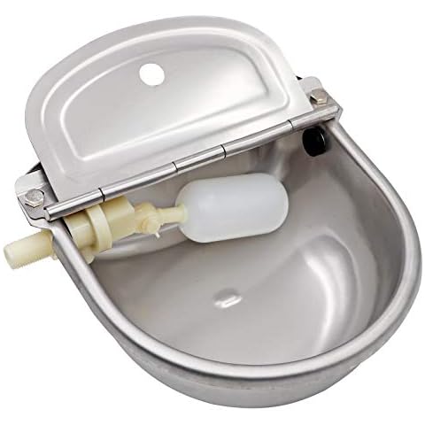 MUDUOBAN Automatic Dog Water Bowl Dispenser,Stainless Steel Dog Water Bowl for Outdoor Indoor,Automatic Water Feeder,Auto Refill for Pet Livestock and Poultry Cover