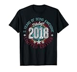 Photo Gallery vintage 2018 5 anni regali edizione limitata 5° compleanno maglietta Photo Gallery vintage 2018 5 anni regali edizione limitata 5° compleanno maglietta