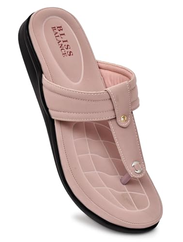 Image of Extra Soft Women's Comfortable Highcushioned Doctor Slippers|Flip-Flops Fashionable Casual & Stylish|Lightweight & Breathable Chappals|Outdoor Sandals Ladies&GirlsBB928