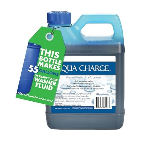 Sanco Industries Aqua Charge - Ultra Concentrated Windshield Washer Fluid - Makes 55 Gallons - 32 Ounce Bottle Cover