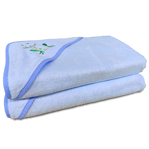 Greenbelt Century Park de 2 Toallas de Fibra de bambú para bebé 70x70 cm 500 gr/m2 (Azul) Cover