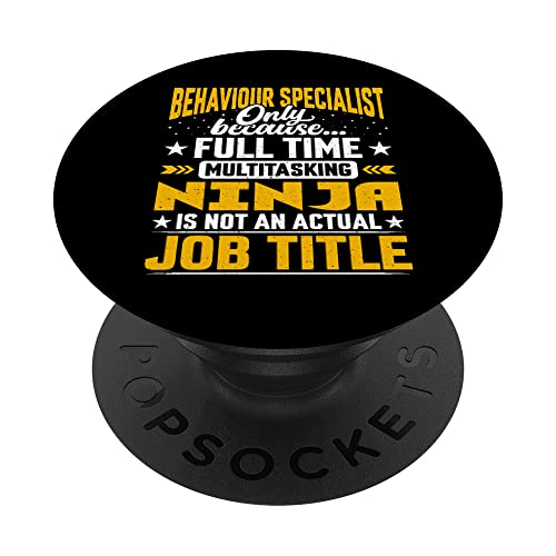 Behavior Specialist Job Title - Funny Behavior Expert PopSockets PopGrip Intercambiable