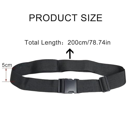 74 Inch (200cm) Wheelchair Safety Belt with Quick Release Buckle - Adjustable Nylon Posture Support Strap for Wheelchairs & Mobility Scooters