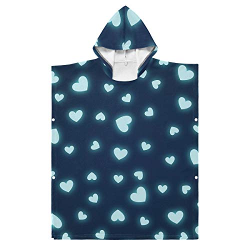 LORONA Bambini Adolescenti Misto Poliestere-Cotone Cuori Pagina Web Web Blog Telo Da Spiaggia Mantello Coperta Indossabile Con Cappuccio Coperta Con Cappuccio Mantello LORONA Bambini Adolescenti Misto Poliestere-Cotone Cuori Pagina Web Web Blog Telo Da Spiaggia Mantello Coperta Indossabile Con Cappuccio Coperta Con Cappuccio Mantello