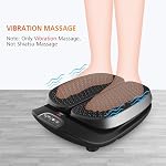 Snailax Vibration Foot Massager with Heat,Remote Control,3 Levels Vibration Intensity & 3 Massage Modes,Electric Foot Legs Back Massager,Gifts for Women/Men/Mom/Dad（Black）