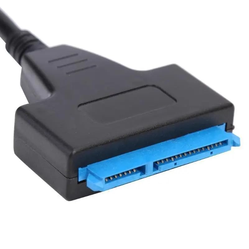 Image of SANCY USB 3.0 to SATA Adapter Cable, 0.3m, 3A Fast Charging, Pure Copper with DC Port, PVC Jacket for Data Transfer & Charging