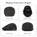 QHFHULV Newsboy Cap for Men Cotton Flat Gatsby Ivy Golf Cabbie Driving Hat (Classic Navy)