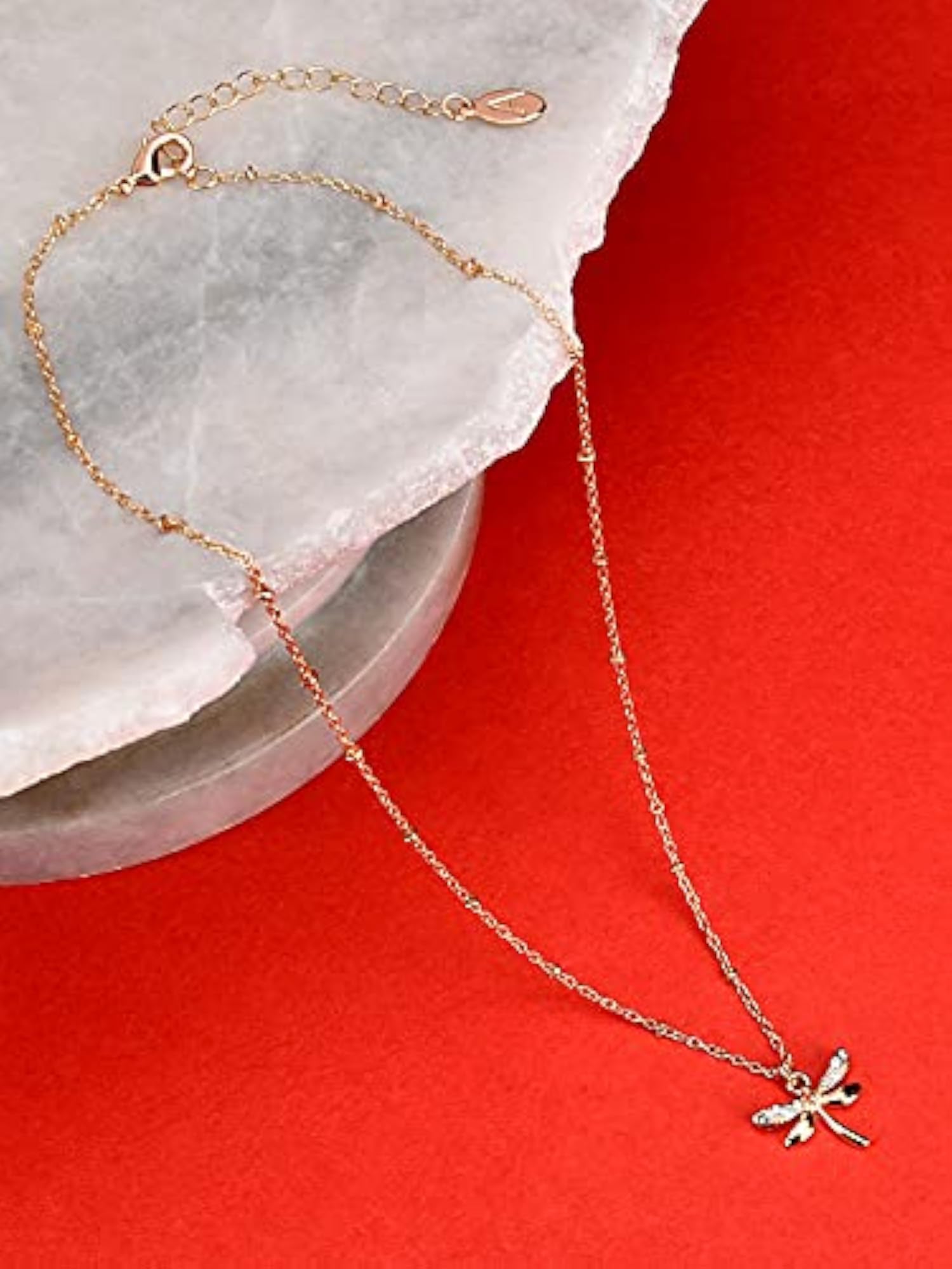 London Sparkle Dragonfly Pendant Necklace