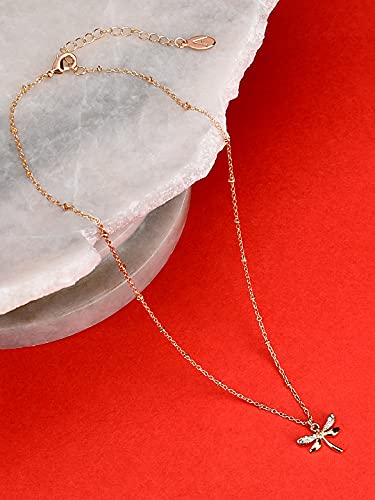London Sparkle Dragonfly Pendant Necklace