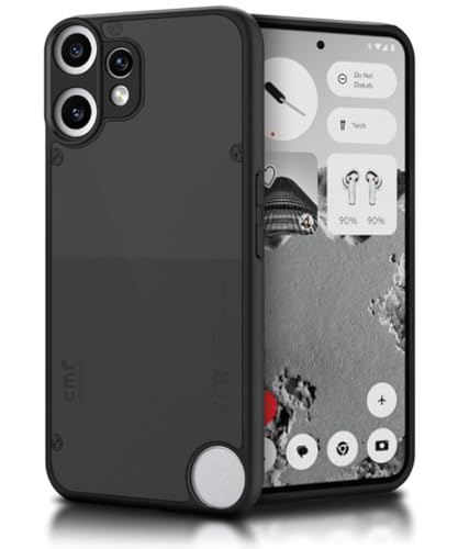 Image of WOW IMAGINE Translucent Hybrid Back Case Cover for CMF by Nothing Phone 2 Pro 5G Smoked Matte Back | Shock Proof 360 Degree Protection | Protective Hard Case - Matte Black