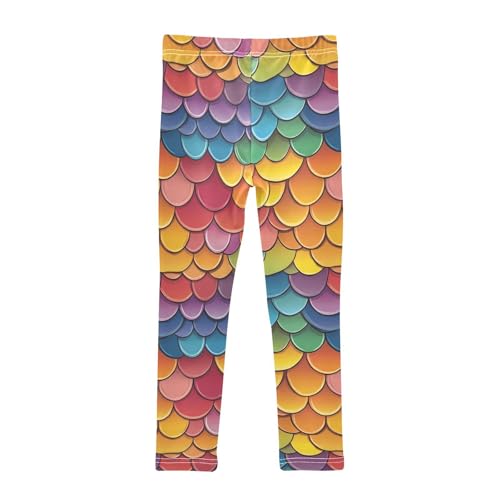 Cartoon Skin Dragon Scales Girls Casual Leggings for Kids Printed Long Pant Bottoms Stretch and Soft2