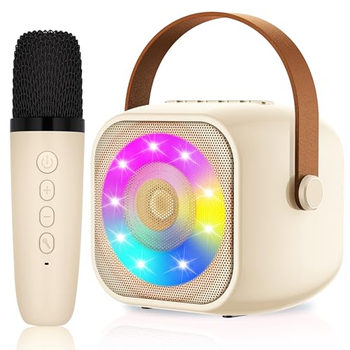 Micqutr Karaoke Maschine mit 1 Mikrofon