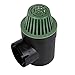 NDS 101* Round Spee-D Catch Basin Drain, 1 Outlet, Connects to 3-Inch and 4-Inch Drain Pipes, Manages Light Water Flows, 6-Inch, Plastic, Black