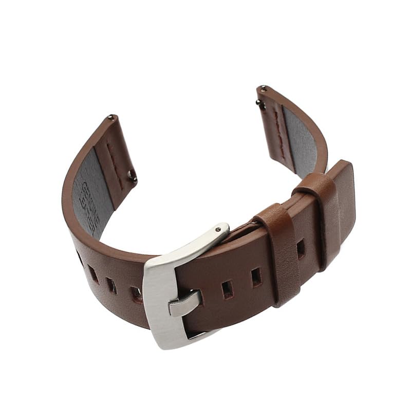 INF Correa de Cuero de 24 mm para Relojes Inteligentes Suunto 9 y Fossil
