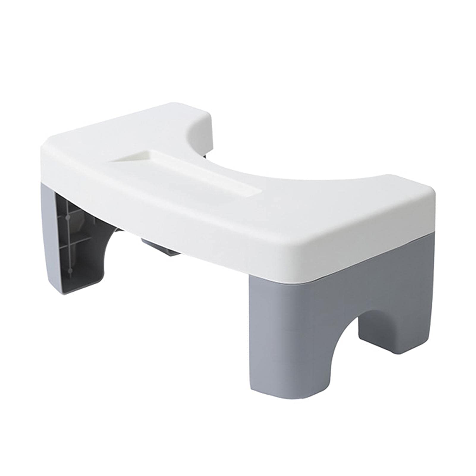 Leisurealeaneag Tabouret de toilette antidérapant pour salle de bain adulte Blanc