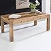 Produktbild FineBuy Couchtisch RUSTI 110 x 60 x 47 cm Rechteckig Mangoholz Natur Hell-Braun | Massivholz Stubentisch Landhaus-Stil | Echtholz Tisch Wohnzimmer Rustikal | Wohnzimmertisch Sofatisch Modern