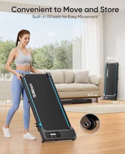 RUNIMON Walking Pad with Incline — 5-in-1 Under-Desk Treadmill (0–5 mph, Manual 7%/9% Incline) — view 7