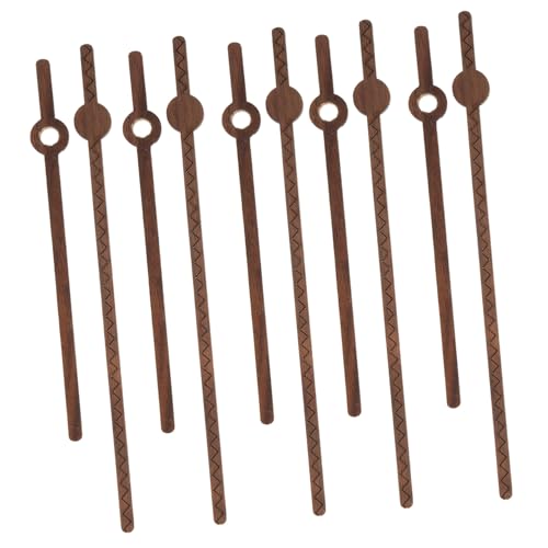 NOLITOY 5セット 木製掛け時計用クロックポインター エレガントな替え針 精密で信頼性の時計供給パーツ モダンリビング装飾用