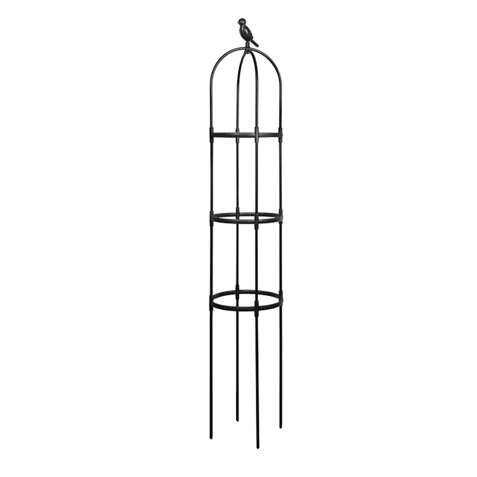 OWOHYG Garden Climber Shelf Flower Racks Climbing Vines Rack Plants Stand Trellises Cucumbers Trellis Roses Vegetables Pots Support Frame.150CM-Black