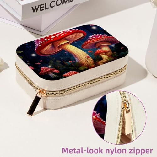 Boîte à bijoux spacieuse velours étui rangement voyage portable