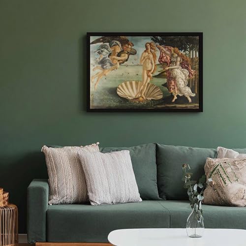 Poster Naissance de Vénus Botticelli toile déco murale suspendue chambre salon - 6