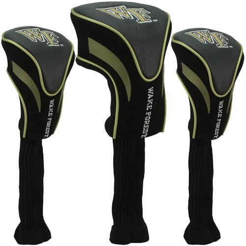 Team Golf 23894 Wake Forest University 3 Pack Contour Fit Headcover