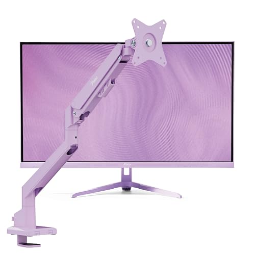 Image of Pixio PX279 Wave Purple 27 inch 240Hz Refresh Rate FHD 1080p Resolution Fast IPS Panel 1ms GTG Resonse Time Gaming Monitor and PS1S Wave Purple Single Monitor Arm