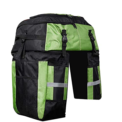 Sac de vélo 3 en 1 de qualité supérieure 70L arrière vert