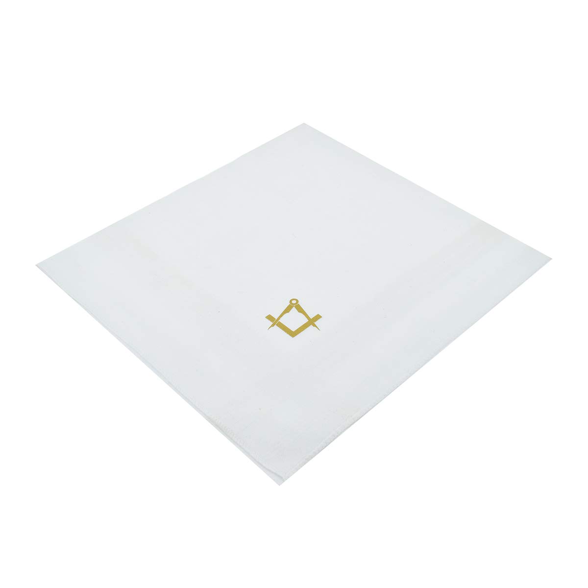 GTR-Prestige Giftware Masonic Gold No G Design Pocket Handkerchief