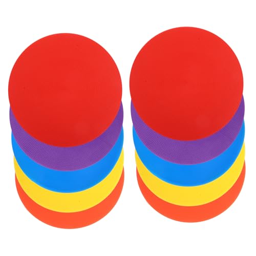 POPETPOP Professional Soccer Training Equipment 10 Pack Anti-Slip Basketball Cones Football Training Sign Pads Sports Equipment