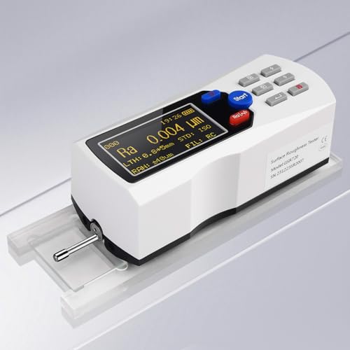Image of GOYOJO Surface Roughness Tester Profilometer High Precision Digital Surface Roughness Meter Gauge (White)