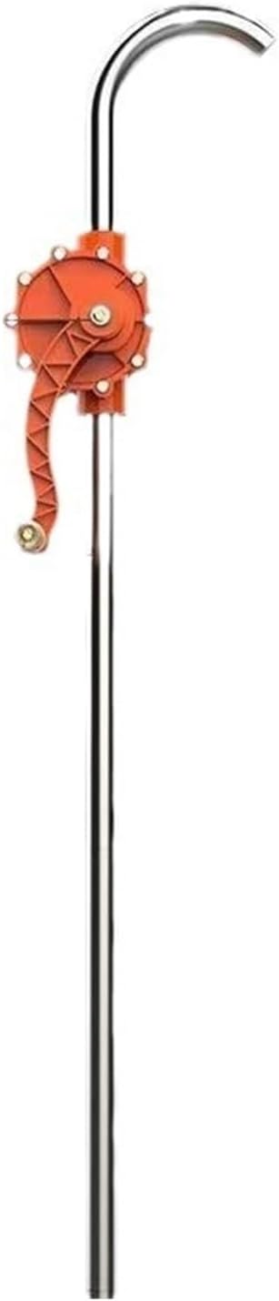 Drum Pump, Stainless Steel Manual Oil Pump Hand Crank Transfer Portable Operated Barrel for Garage and Workshop,Barrel Pump(201)