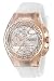 Technomarine Tm-115385 Women's Cruise Glitz Chrono White Sil. Silver-Tone Dial Rose-Tone Ss Watch
